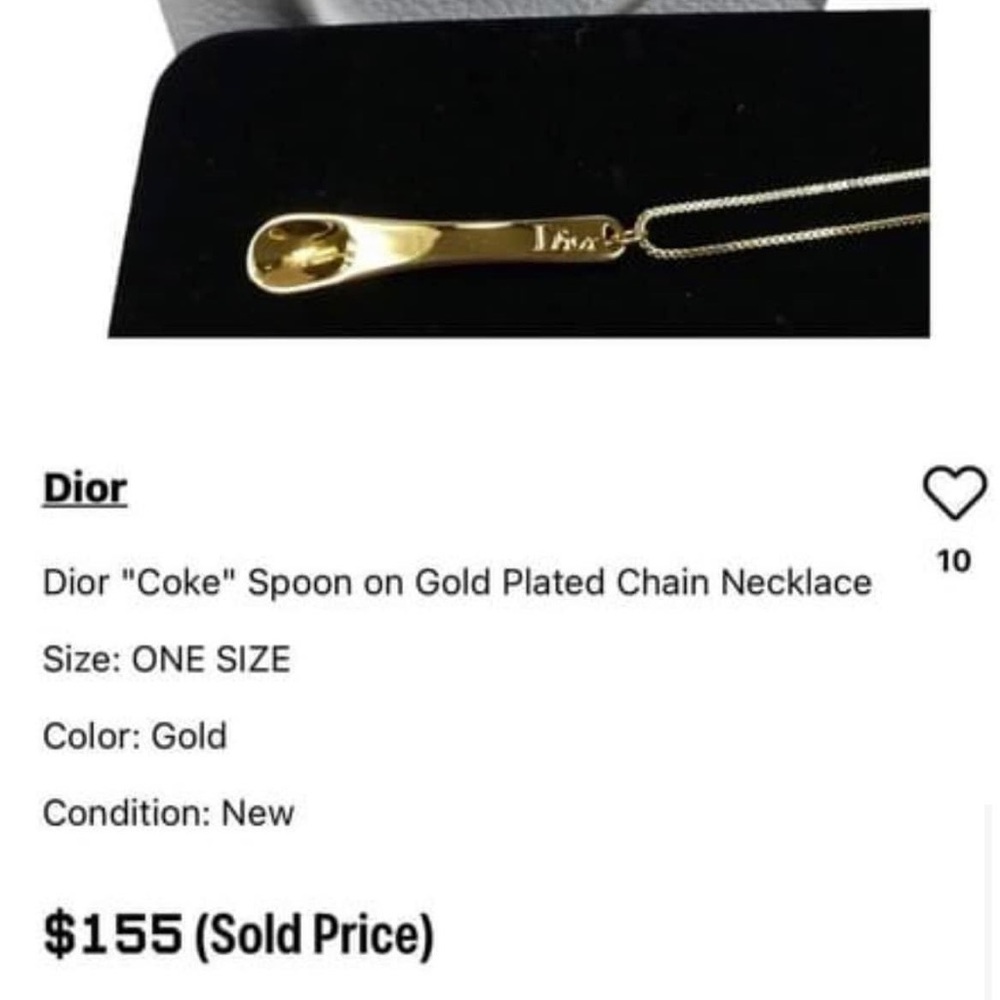 Dior mini spoon. Can add a necklace for a bit more